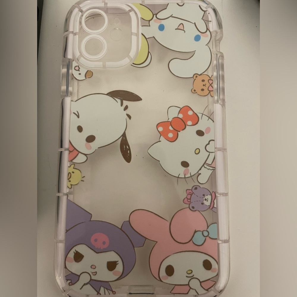 kawaii iphone 11 case sanrio , cinnamoroll, my melody, hello kitty, kuromi